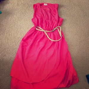 Hot pink maternity dress!